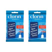 Kit 2 Pastilhas de Cloro Clorin para Purificação de Água