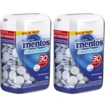 Kit 2 Pastilhas Mentos sem açúcar pote com 150 unidades cada Peppermint