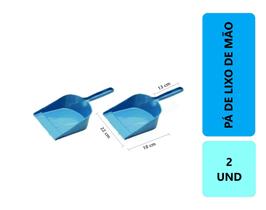 Kit 2 - Pazinha de Mão Pá de Lixo Plástica Reforçada