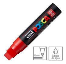 KIT 2 PC-17K Caneta Posca Vermelho Ponta Chanfrada 10 a 15mm KIT 2 PC-17K Caneta Posca Vermelho Ponta Chanfrada 10 a 15mm