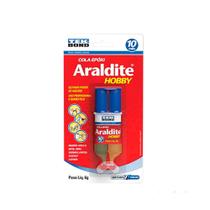 Kit 2 Pc Cola Epóxi Araldite hobby Seringa Incolor Tekbond