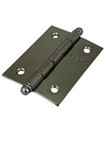 Kit 2 Pç Dobradiça Pequena 2 Pol. 51x38,6 milimetros Porta Moveis - Cor: Cromado Artesanato