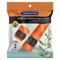 Kit 2 Pç Esguicho Bico + Engate Rosqueado Mangueira Tramontina