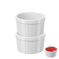 Kit 2 pc Molheira Ramekin Potinhos Pote Molho Petisco Coza 150ml Tigela Bowl Uno