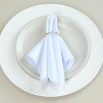 Kit 2 Pçs Anel para Guardanapo 2 Lugares Cristalino 4x3cm Argola