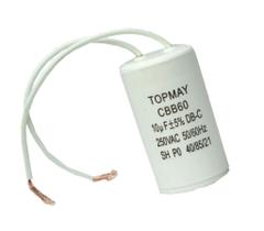 Kit 2 pçs - capacitor de partida acv 10 uf x 250v - 10uf x 250v - cbb60