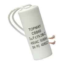 Kit 2 pçs capacitor de partida acv 3uf x 450v - 3uf x 450vac cbb60