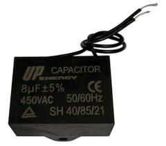 Kit 2 pçs capacitor de partida acv 8uf x 450vac - 8uf x 450v - cbb61 Kit 2 pçs capacitor de partida acv 8uf x 450vac - 8uf x 450v - cbb61