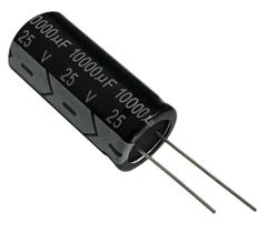 Kit 2 pçs - capacitor eletrolitico 10000x25v - 10000uf x 25v Kit 2 pçs - capacitor eletrolitico 10000x25v - 10000uf x 25v