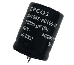 Kit 2 pçs capacitor eletrolitico 10000x50v 10.000uf x 50v Kit 2 pçs capacitor eletrolitico 10000x50v 10.000uf x 50v