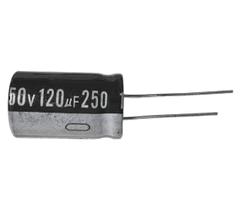 Kit 2 pçs - capacitor eletrolitico 120 x 250v - 120x250v