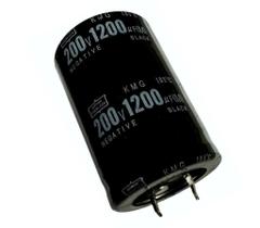 Kit 2 pçs capacitor eletrolitico 1200x200v - 1200uf x 200v