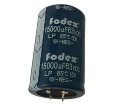 KIT 2 PÇS CAPACITOR ELETROLITICO 15000X63V 105º GRAUS