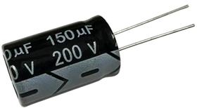 KIT 2 PÇS CAPACITOR ELETROLITICO 150UF X 200V - 150X200V 105º GRAUS KIT 2 PÇS CAPACITOR ELETROLITICO 150UF X 200V - 150X200V 105º GRAUS