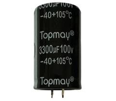 Kit 2 pçs capacitor eletrolitico 3300x100v - 3300uf x 100v Kit 2 pçs capacitor eletrolitico 3300x100v - 3300uf x 100v