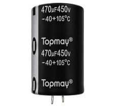 Kit 2 pçs capacitor eletrolitico 470x450v - 470uf x 450v