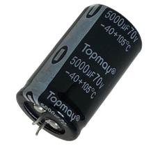 Kit 2 pçs - capacitor eletrolitico 5000x70v - 5000uf x 70v