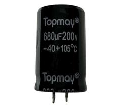 Kit 2 pçs - capacitor eletrolitico 680x200v - 680 uf x 200v