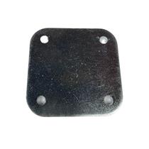 Kit 2 pçs CHAPA Base Quadrada 80X80 C/ FURO GV