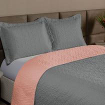 Kit 2 Pçs Cobre Leito Solteiro Clara Dupla Face