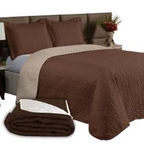 Kit 2 Pçs Cobre Leito Solteiro Clara Dupla Face