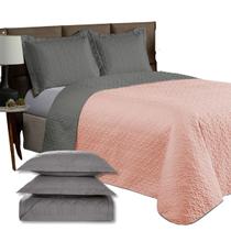 Kit 2 Pçs Cobre Leito Solteiro Clara Dupla Face