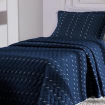 Kit 2 Pçs Cobre Leito Solteiro Heitor Hipercal 400 Fios Bordado