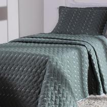 Kit 2 Pçs Cobre Leito Solteiro Heitor Hipercal 400 Fios Bordado