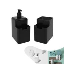 Kit 2 Pçs Cozinha Dispenser Porta Detergente Líquido Organizador De Pia Single - PT Coza