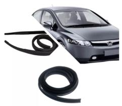Kit 2 Pçs De Borrachas Para Acabamento Parabrisa Honda Civic 2006 a 2012
