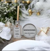 Kit 2 Pçs Difusor Mini 30ml Vela Mini Lata 20gr Luz & Aroma
