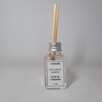 Kit 2 Pçs Difusor Mini Vidro 30ml e Vela Mini Lata 20gr Luz & Aroma Premium