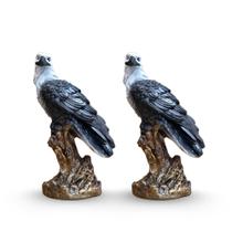 Kit 2 Pçs Estátua Gavião Espanta Pombo 22 Cm Pintura Exclusiva AVB DECOR
