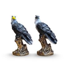 Kit 2 Pçs Gavião Decorativo 22 Cm Afasta Pombos e Passaros AVB DECOR