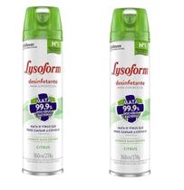 Kit 2 pçs lysoforme 360ml citrus desinfetante superfícies Kit 2 pçs lysoforme 360ml citrus desinfetante superfícies