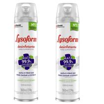 Kit 2 pçs lysoforme 360ml original desinfetante superfícies