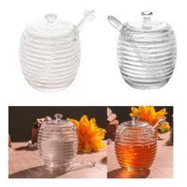 Kit 2 Pçs Meleira Com pegador Açucareiro COM colher Cristal Lyor