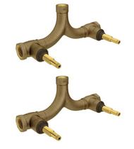Kit 2 pçs misturador michu horizontal 4424 - 3/4x1/2" - deca