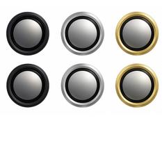 KIT(2 pcs) Película De Câmera Liso Motorola G53/G54 Com Anel De Metal Protetor Lente Vidro Temperado