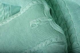 Kit 2 Pçs Saída Maternidade Macacão e Manta Trança Tricot Unissex M - Aconchego Baby Kit 2 Pçs Saída Maternidade Macacão e Manta Trança Tricot Unissex M - Aconchego Baby