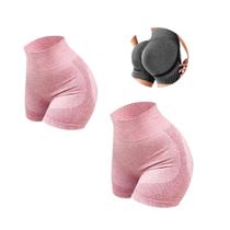 Kit 2 Pcs Short Bermuda Empina Bumbum Treino Tecido Sem Costura Confortável Tamanho U