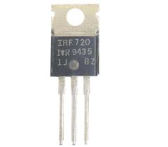 Kit 2 pçs transistor irf 720 - irf720 mosfet 400v 3.3amp