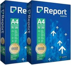 Kit - 2 pct de folha a4 branca report