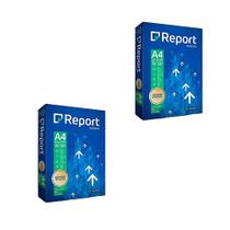 Kit 2 pct de folha a4 branca report