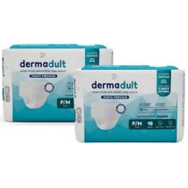 KIT 2 PCT Fralda Descartável Para Adulto Dermadult Pants Premium Com 16 Unidades