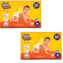 Kit 2 PCT Fralda Descartável Piquitucho Mega - Todos os tamanhos - NOVA FRALDA Kit 2 PCT Fralda Descartável Piquitucho Mega - Todos os tamanhos - NOVA FRALDA