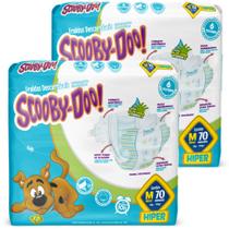 KIT 2 PCT Fralda Descartável Scooby Doo Hiper