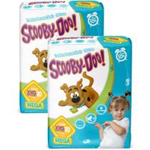 Kit 2 PCT Fralda Descartável Scooby Doo Mega