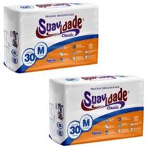 KIT 2 Pct Fralda Geriatrica Descartavel Suavidade Classic - Todos Os Tamanhos KIT 2 Pct Fralda Geriatrica Descartavel Suavidade Classic - Todos Os Tamanhos