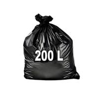 Kit 2 pctes Saco de Lixo Preto 200L Super Reforçado total 200und